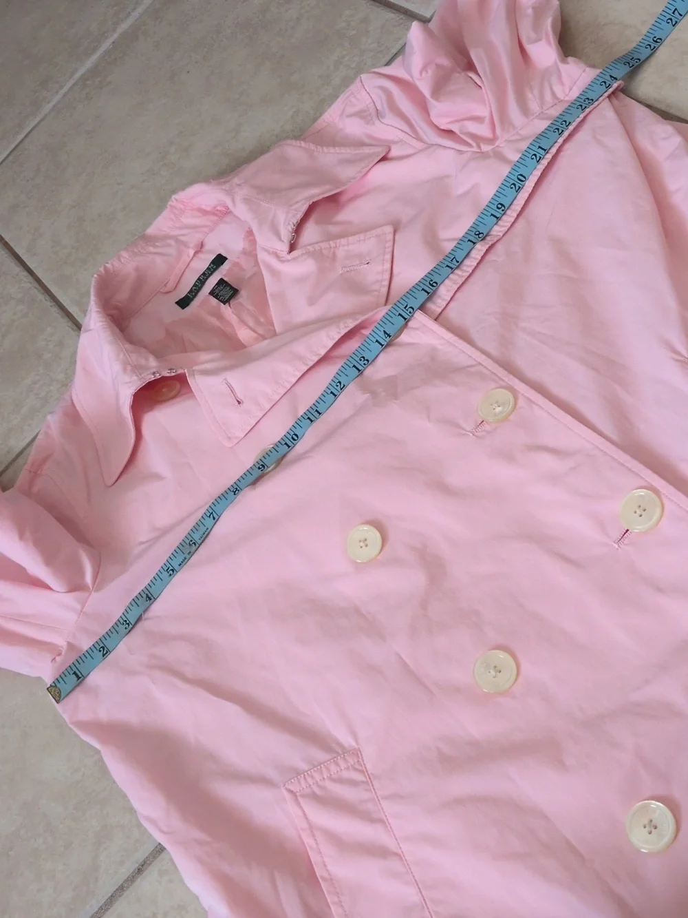 Ralph Lauren Pink Rain Coat Size 1X - Picture 4 of 4